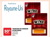Tranches de cheddar wyke farms