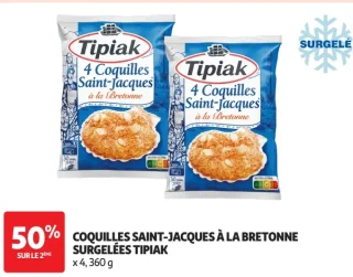 Coquilles Saint-Jacques à la bretonne surgelées Tipiak