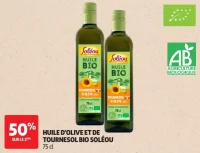 Huile d'olive et de tournesol Bio Soléou