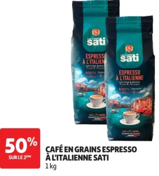 CAFÉ EN GRAINS ESPRESSO À L'ITALIENNE SATI