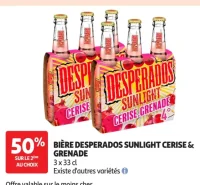 Bière Desperados Sunlight Cerise & Grenade