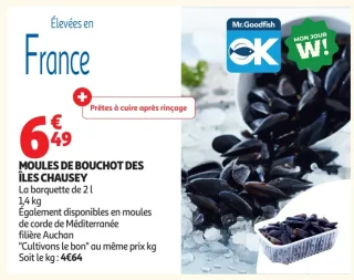 Moules de bouchot des îles Chausey
