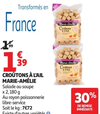 Croûtons à l'ail Marie-Amélie