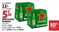 BIÈRE BLONDE HEINEKEN