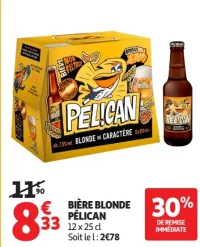 BIÈRE BLONDE PÉLICAN