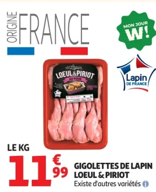 Gigolettes de lapin Loeul & Piriot