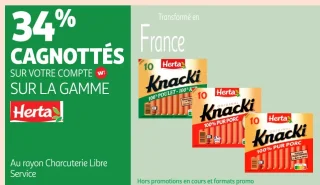 Gamme Herta Knacki (100% Poulet, Original 100% Pur Porc)