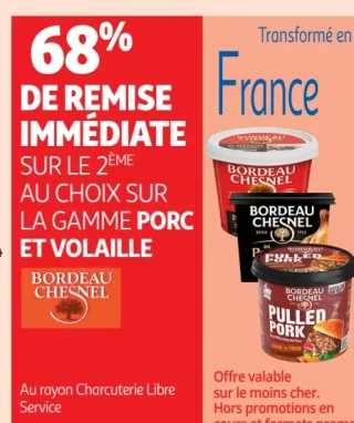 Gamme Bordeau Chesnel Pulled Pork et Volaille