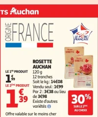 Rosette Auchan 12 tranches