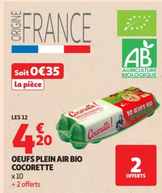 Oeufs plein air bio Cocorette