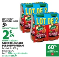 Sauce Bolognaise Pur Boeuf Panzani