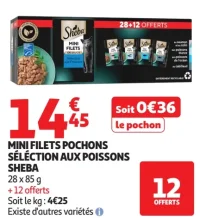 Mini Filets Pochons Sélection aux Poissons Sheba