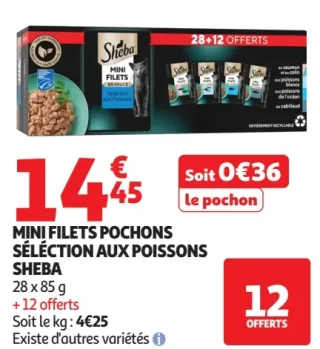 Mini Filets Pochons Sélection aux Poissons Sheba