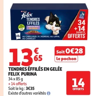 Tendres Effilés en Gelée Felix Purina