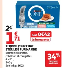 Terrine pour chat stérilisé Purina One