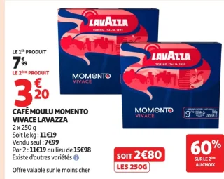 Café moulu Momento Vivace Lavazza