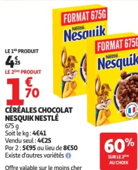 Céréales chocolat Nesquik Nestlé