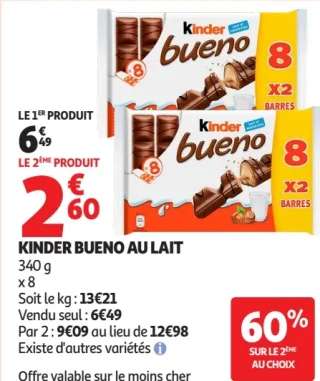 Kinder Bueno au lait
