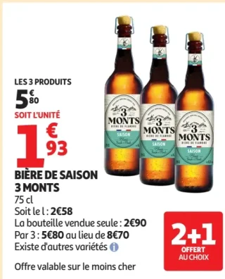BIÈRE DE SAISON 3 MONTS