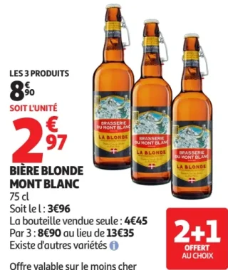 BIÈRE BLONDE MONT BLANC