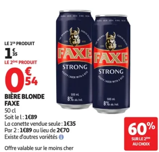 Bière blonde Faxe Strong