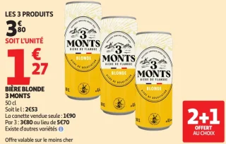 Bière blonde 3 Monts