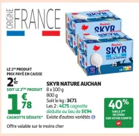 Skyr Nature Auchan