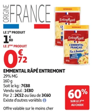 Emmental Râpé Entremont