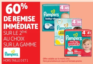 Couches et culottes Pampers