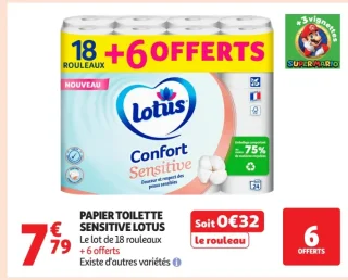 Papier Toilette Sensitive Lotus