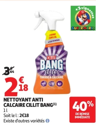Nettoyant anti calcaire expert Cillit Bang