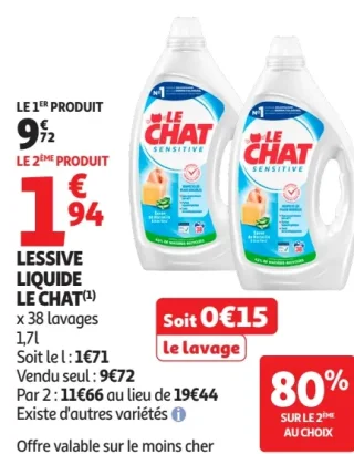 Lessive liquide Le Chat Sensitive