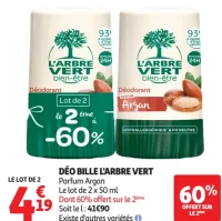 Déo bille L'Arbre Vert Parfum Argan