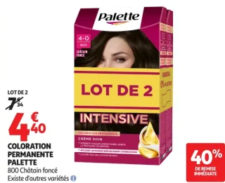 Coloration permanente Palette 800 Châtain foncé