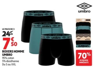 Boxers homme Umbro