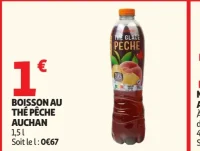 Boisson au Thé Pêche Auchan