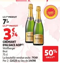 Crémant d'Alsace AOP Wolfberger Brut