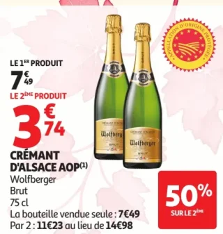 Crémant d'Alsace AOP Wolfberger Brut