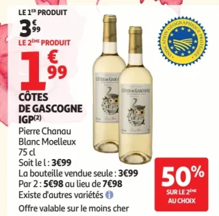 Côtes de Gascogne IGP Pierre Chanau Blanc Moelleux