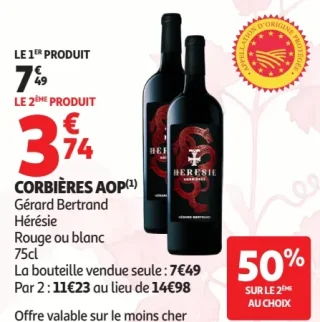 Corbières AOP Gérard Bertrand Hérésie