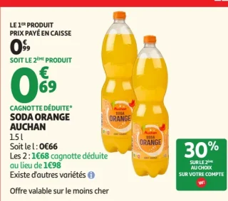 Soda Orange Auchan