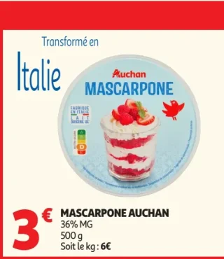 Mascarpone Auchan
