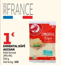 Emmental Râpé Auchan