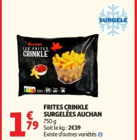 Frites Crinkle Surgelées Auchan