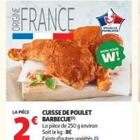 Cuisse de poulet barbecue
