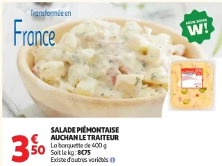 Salade piémontaise Auchan Le Traiteur