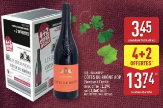Vin rouge Côtes du Rhône AOP Les Juliandes
