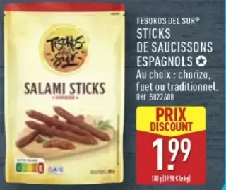 Tesoros del Sur Sticks de saucissons espagnols