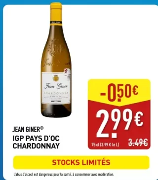 JEAN GINER® IGP PAYS D'OC CHARDONNAY