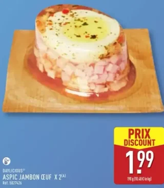 Daylicious Aspic Jambon Œuf x 2